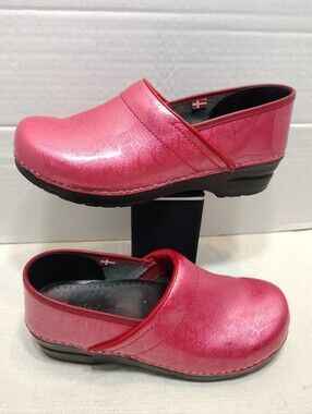 Sanita Clogs Metallic Pink, Women # 10- 10.5 US
